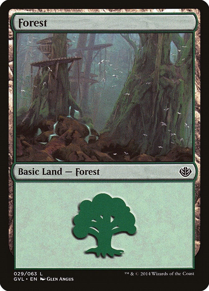 Image for Forest (029) (GVL) (29) (Duel Decks: Anthology) - Magic: The Gathering