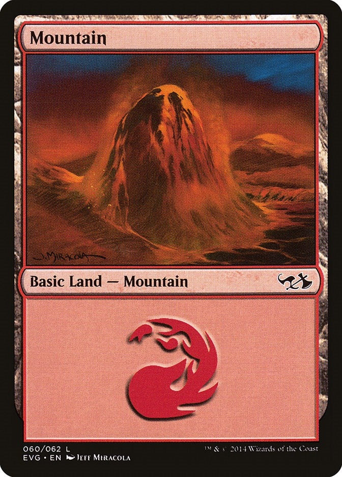 Image for Mountain (060) (EVG) (60) (Duel Decks: Anthology) - Magic: The Gathering