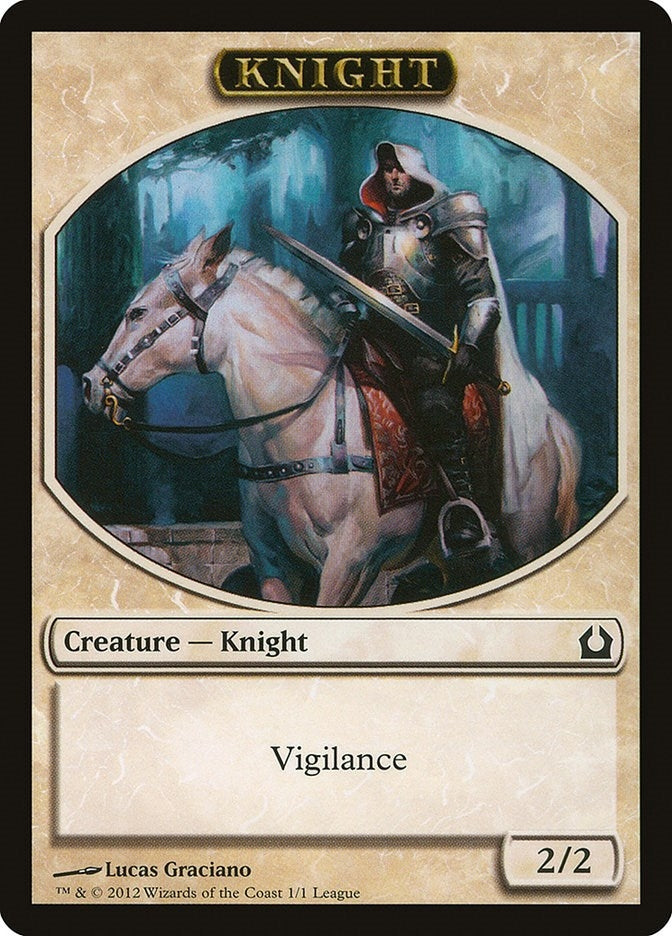 Image for Knight Token (1) (League Promos) - Magic: The Gathering