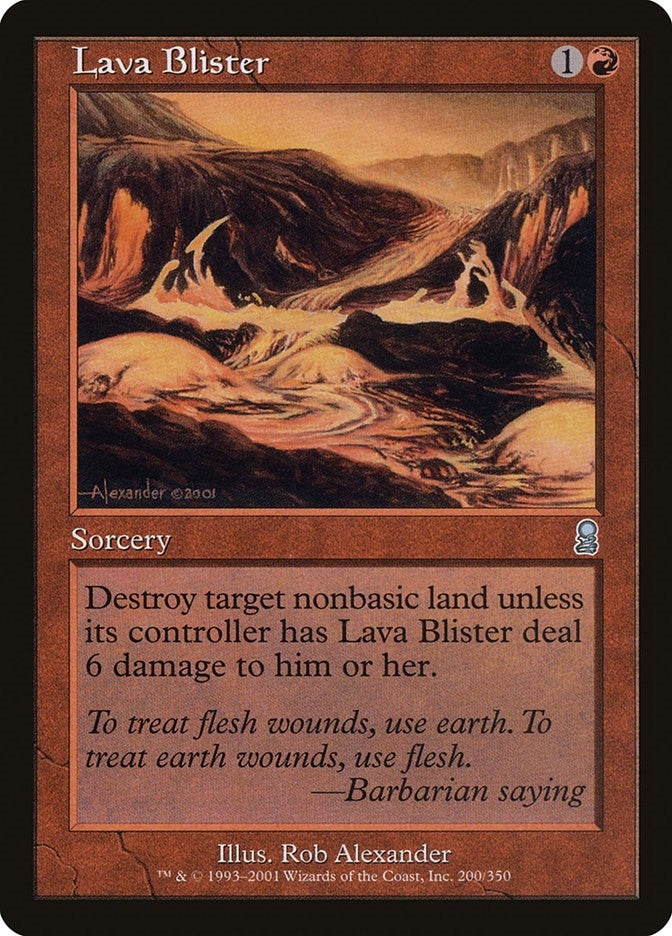 Image for Lava Blister (200) (Odyssey) - Magic: The Gathering