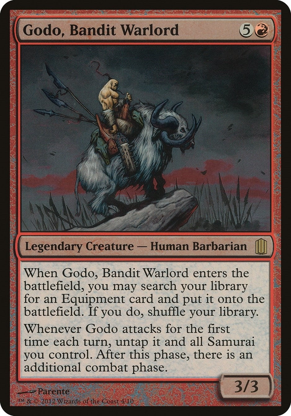 Image for Godo, Bandit Warlord (Commander's Arsenal) (Oversize Cards) - Magic: The Gathering