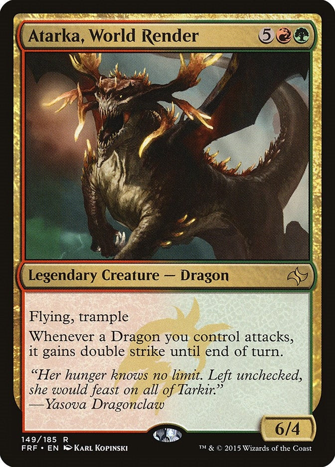 Image for Atarka, World Render (149) (Fate Reforged) - Magic: The Gathering