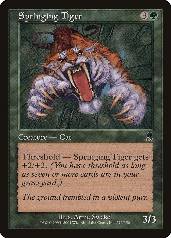 Image for Springing Tiger (272) (Odyssey) - Magic: The Gathering