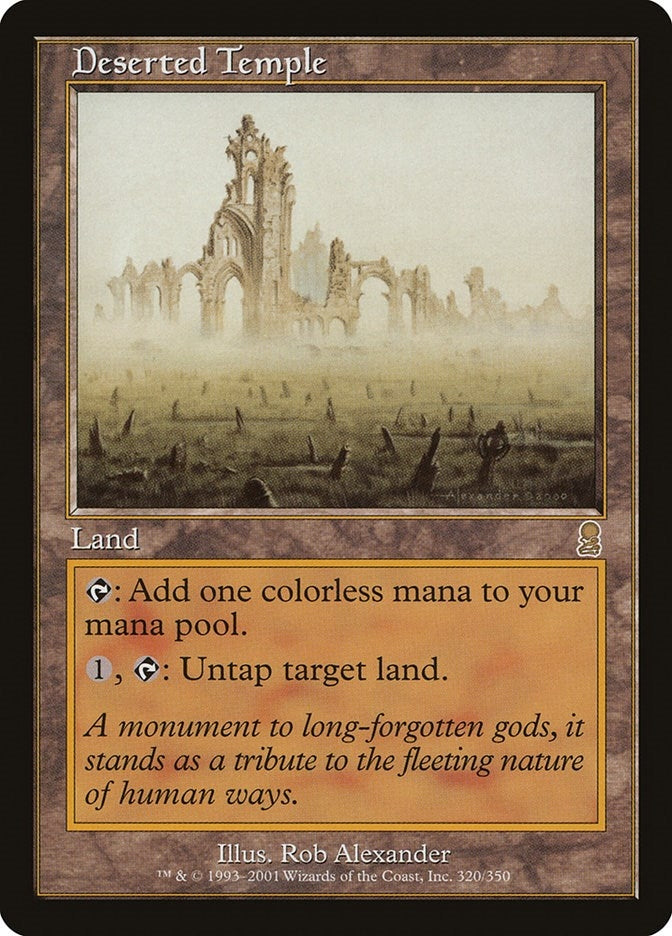 Image for Deserted Temple (320) (Odyssey) - Magic: The Gathering