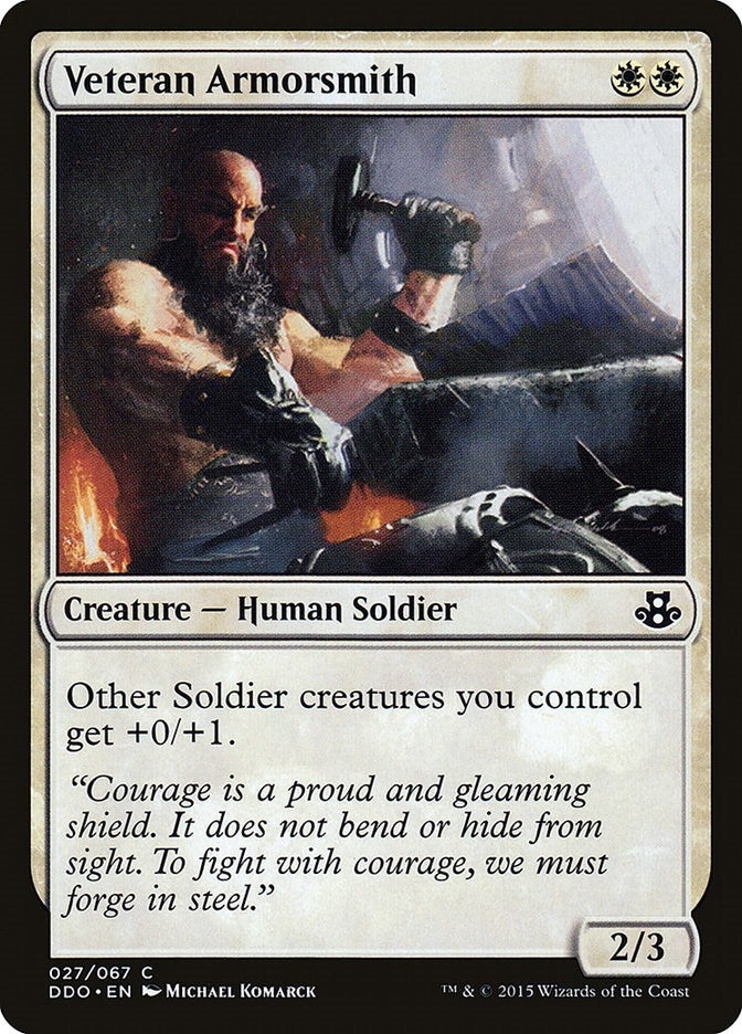 Image for Veteran Armorsmith (27) (Duel Decks: Elspeth vs. Kiora) - Magic: The Gathering