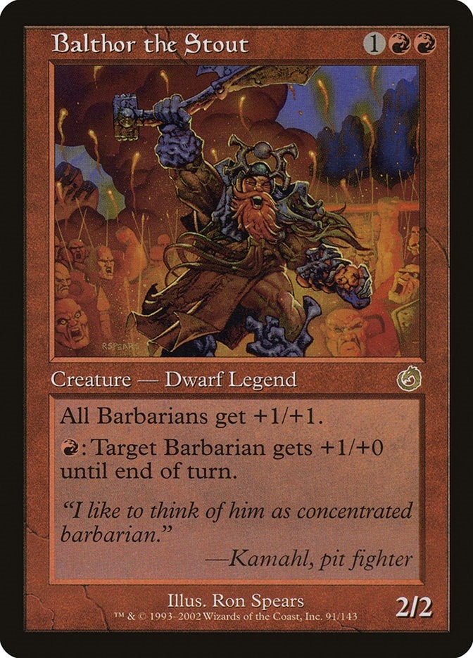 Image for Balthor the Stout (91) (Torment) - Magic: The Gathering