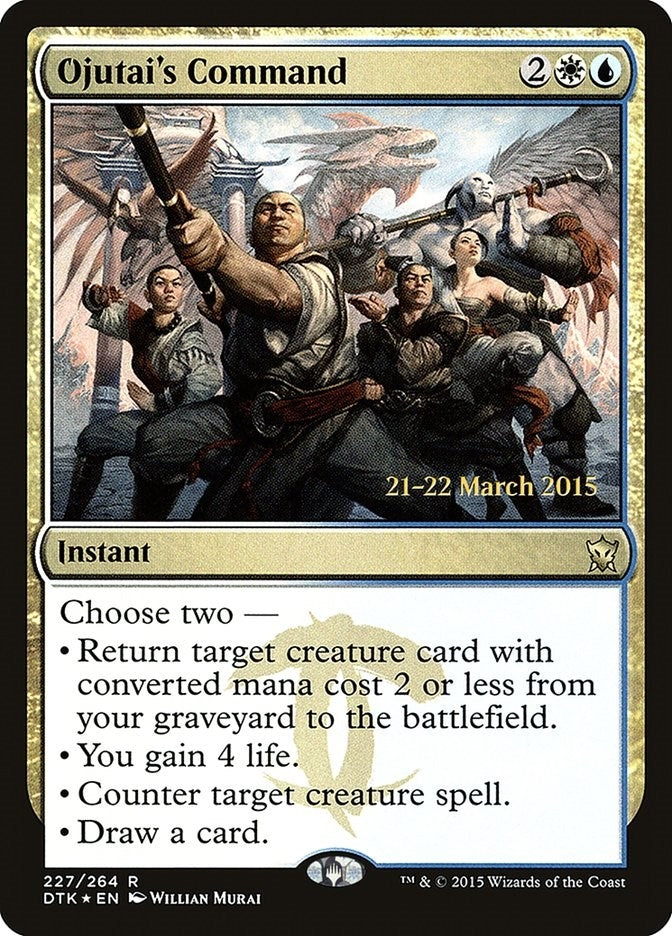 Image for Ojutai's Command (227) (Prerelease Cards) - Magic: The Gathering