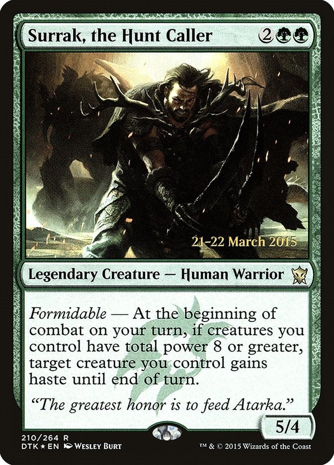 Image for Surrak, the Hunt Caller (210) (Prerelease Cards) - Magic: The Gathering
