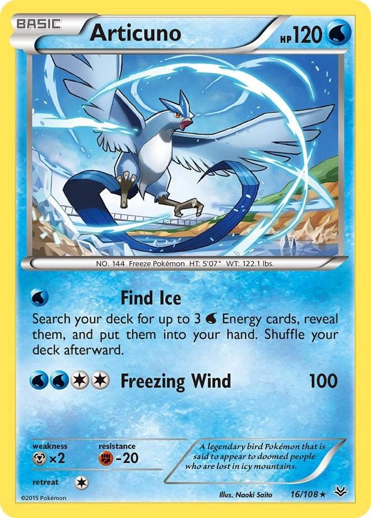 Image for Articuno (16) (16/108) (XY - Roaring Skies) - Pokemon