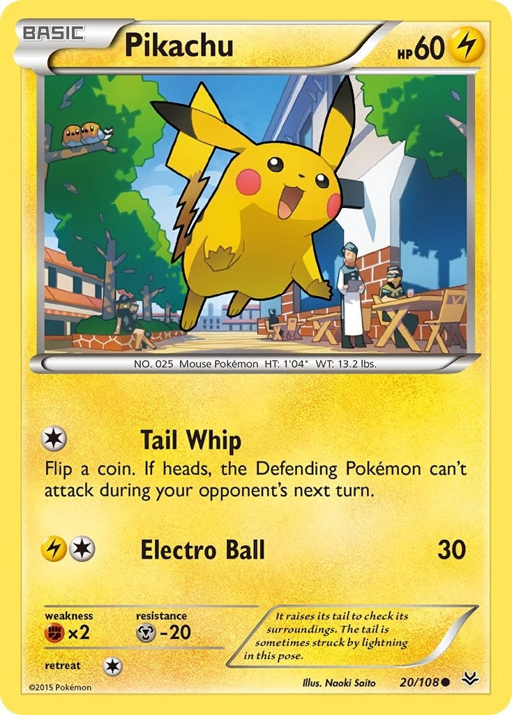 Image for Pikachu (20/108) (XY - Roaring Skies) - Pokemon