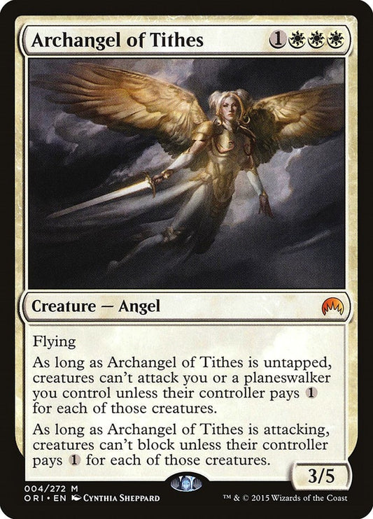Image for Archangel of Tithes (4) (Magic Origins) - Magic: The Gathering