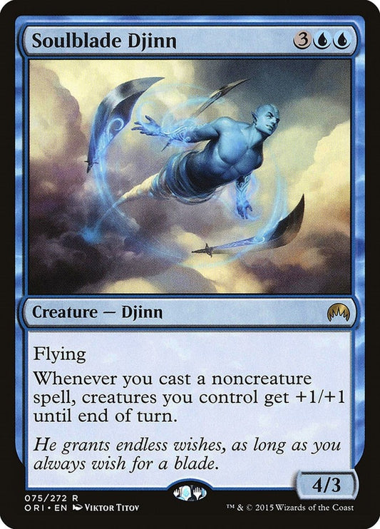 Image for Soulblade Djinn (75) (Magic Origins) - Magic: The Gathering