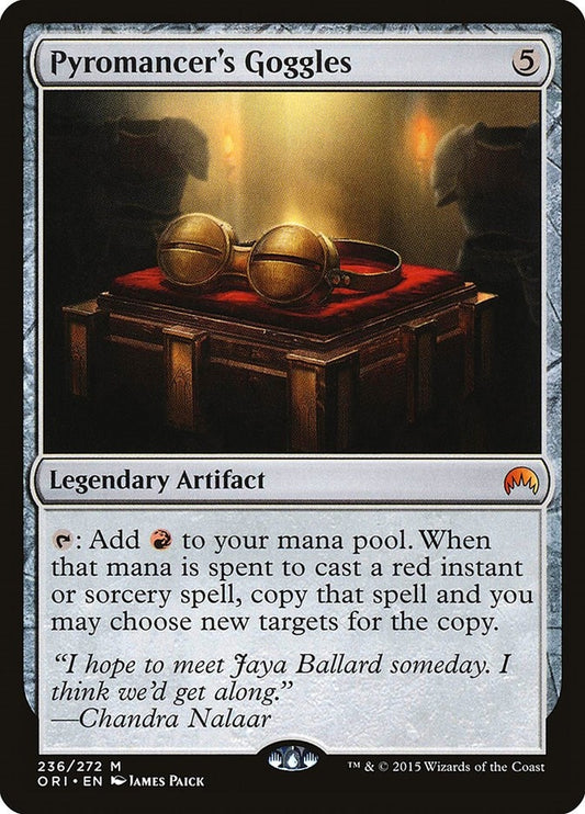 Image for Pyromancer's Goggles (236) (Magic Origins) - Magic: The Gathering