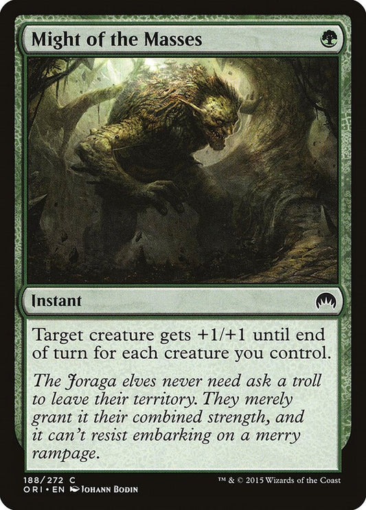 Image for Might of the Masses (188) (Magic Origins) - Magic: The Gathering