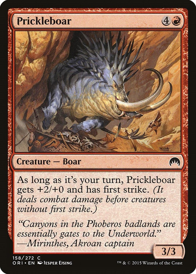 Image for Prickleboar (158) (Magic Origins) - Magic: The Gathering