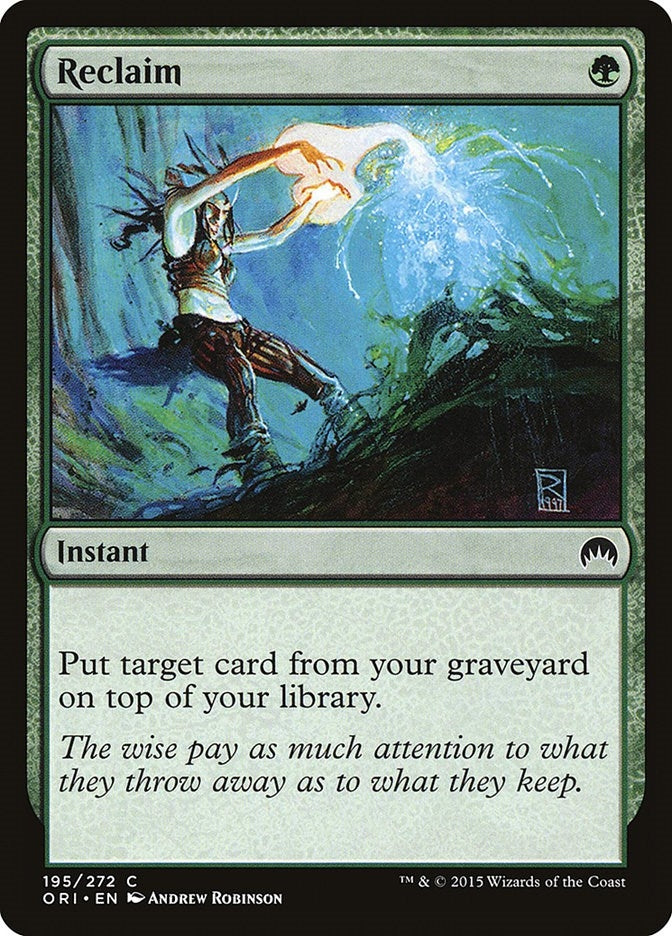 Image for Reclaim (195) (Magic Origins) - Magic: The Gathering
