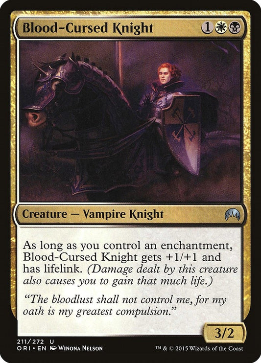 Image for Blood-Cursed Knight (211) (Magic Origins) - Magic: The Gathering