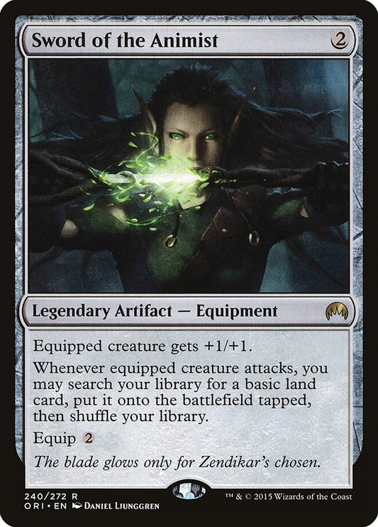 Image for Sword of the Animist (240) (Magic Origins) - Magic: The Gathering