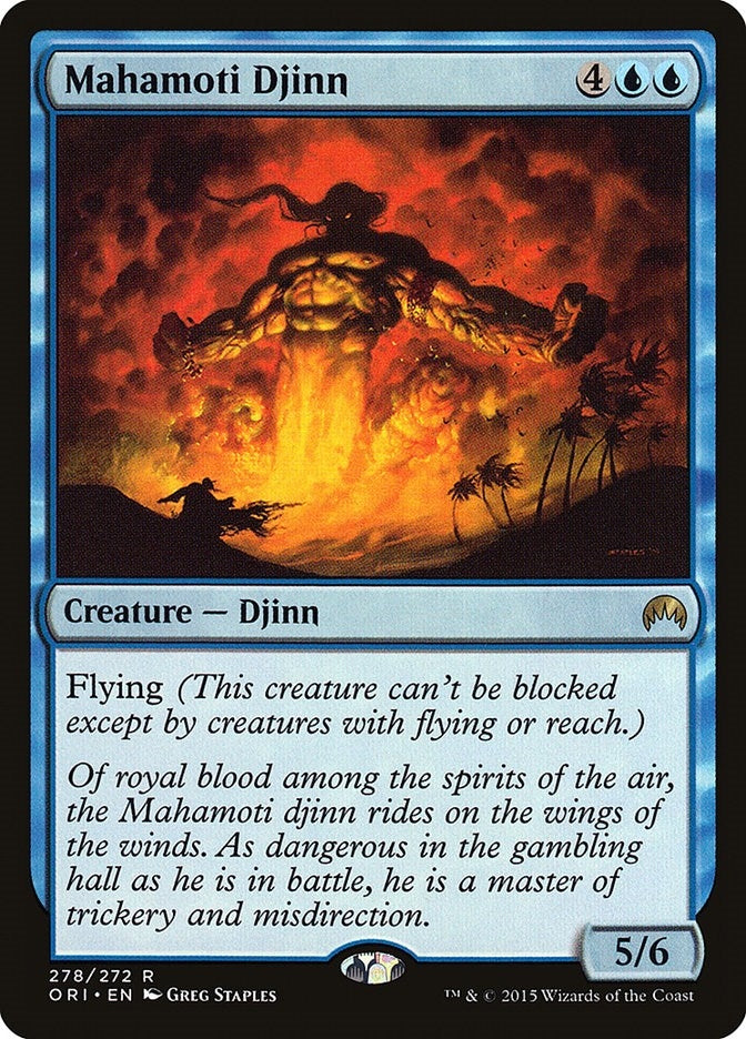 Image for Mahamoti Djinn (278) (Magic Origins) - Magic: The Gathering