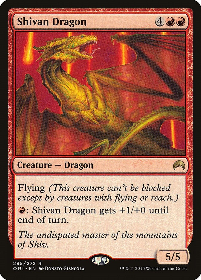 Image for Shivan Dragon (285) (Magic Origins) - Magic: The Gathering