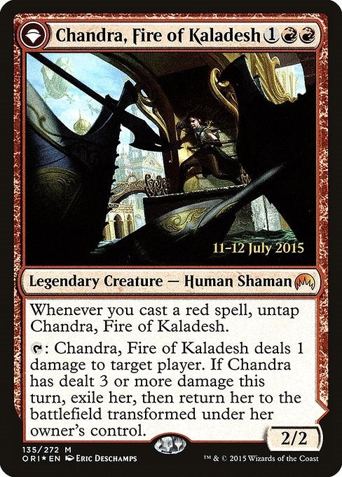 Image for Chandra, Fire of Kaladesh (135) (Prerelease Cards) - Magic: The Gathering