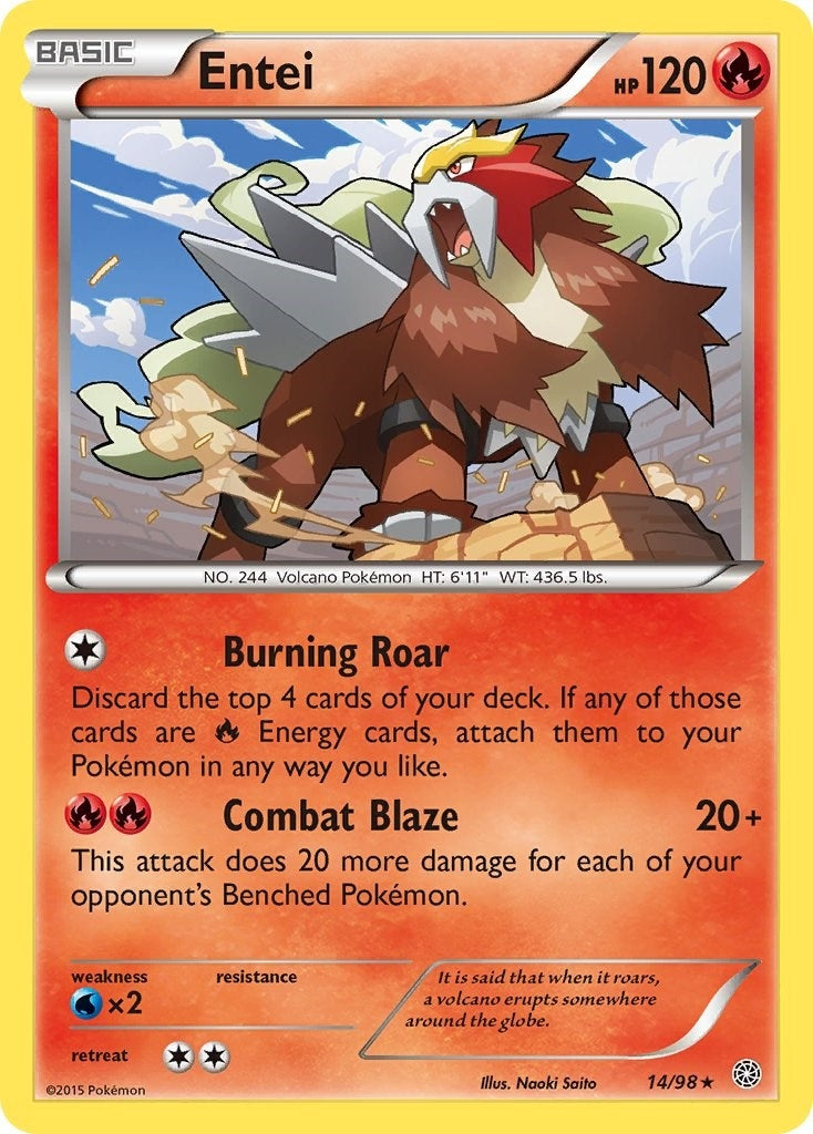 Image for Entei (14) (14/98) (XY - Ancient Origins) - Pokemon