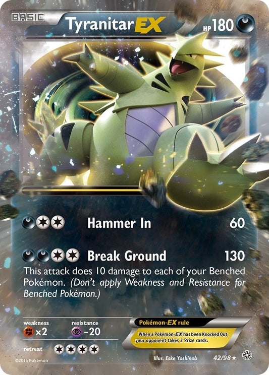 Image for Tyranitar EX (42/98) (XY - Ancient Origins) - Pokemon