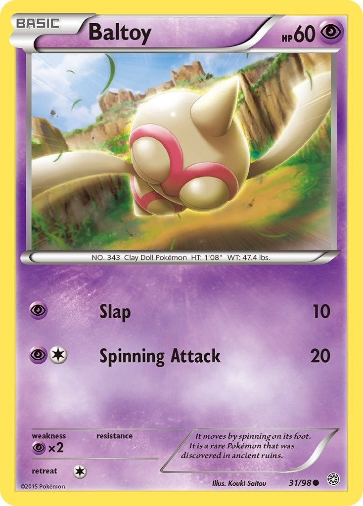 Image for Baltoy (31) (31/98) (XY - Ancient Origins) - Pokemon