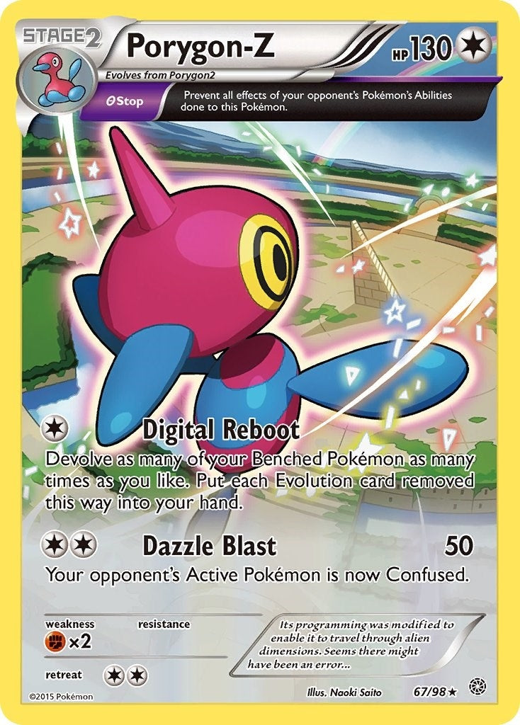 Image for Porygon-Z (67) (67/98) (XY - Ancient Origins) - Pokemon