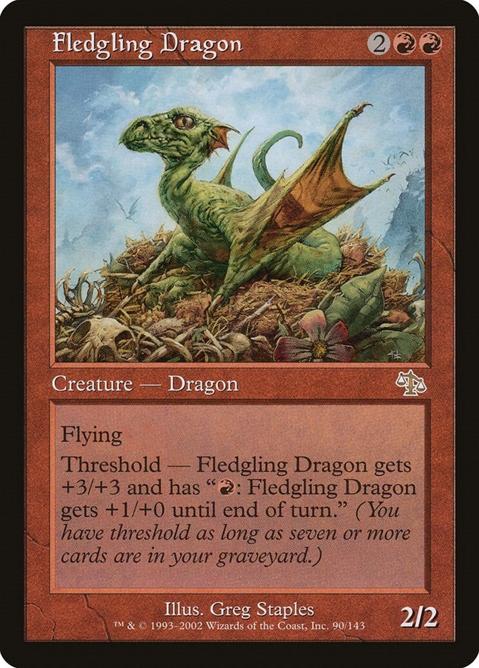 Image for Fledgling Dragon (90) (Judgment) - Magic: The Gathering
