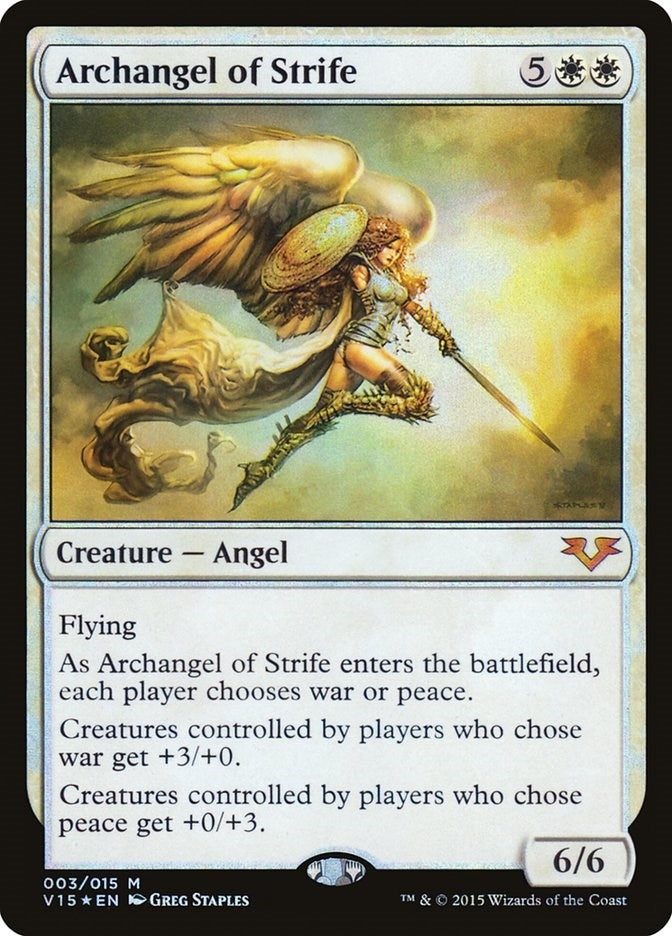 Image for Archangel of Strife (3) (From the Vault: Angels) - Magic: The Gathering
