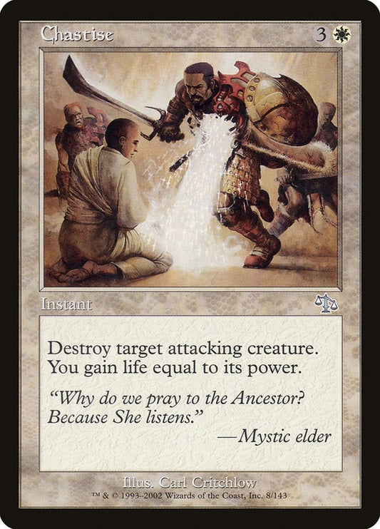 Image for Chastise (8) (Judgment) - Magic: The Gathering