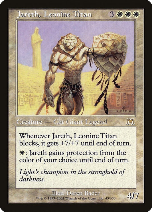 Image for Jareth, Leonine Titan (43) (Onslaught) - Magic: The Gathering