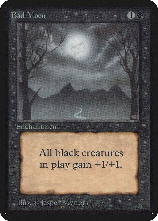 Image for Bad Moon (Alpha Edition) - Magic: The Gathering