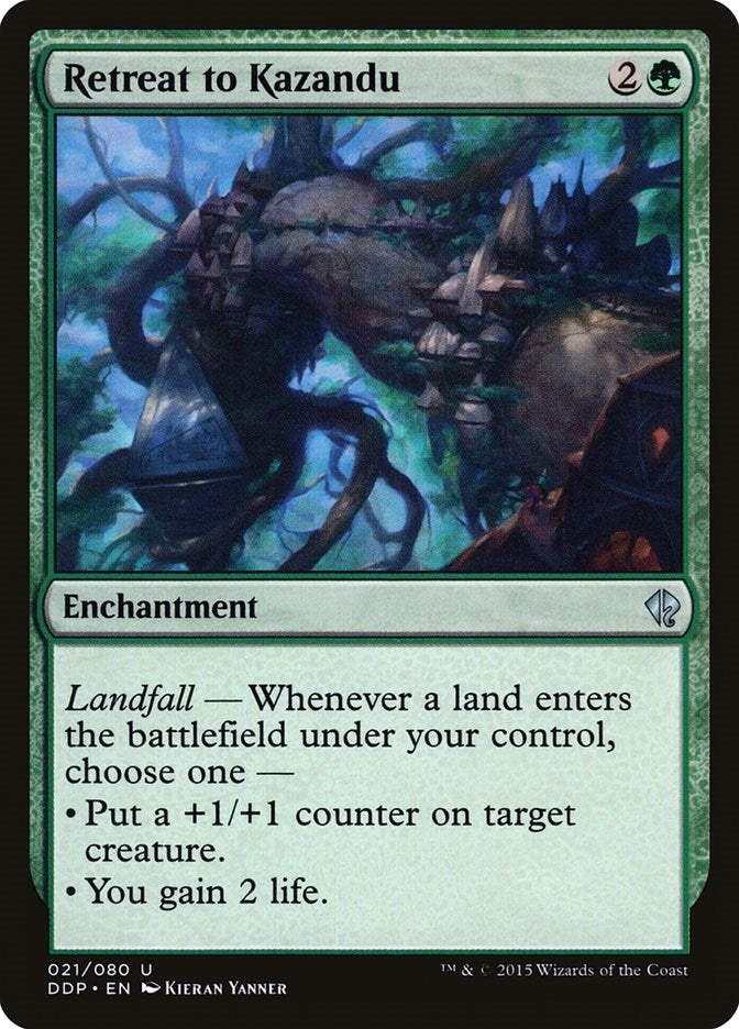 Image for Retreat to Kazandu (21) (Duel Decks: Zendikar vs. Eldrazi) - Magic: The Gathering