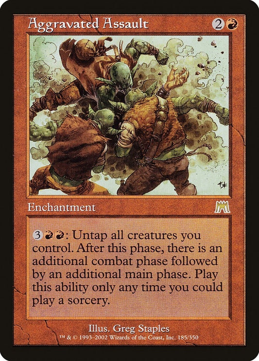 Image for Aggravated Assault (185) (Onslaught) - Magic: The Gathering