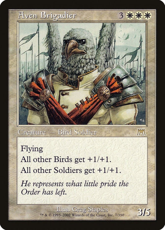 Image for Aven Brigadier (7) (Onslaught) - Magic: The Gathering