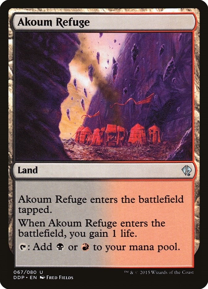 Image for Akoum Refuge (67) (Duel Decks: Zendikar vs. Eldrazi) - Magic: The Gathering
