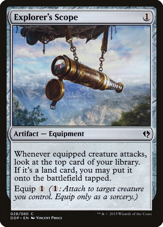 Image for Explorer's Scope (28) (Duel Decks: Zendikar vs. Eldrazi) - Magic: The Gathering