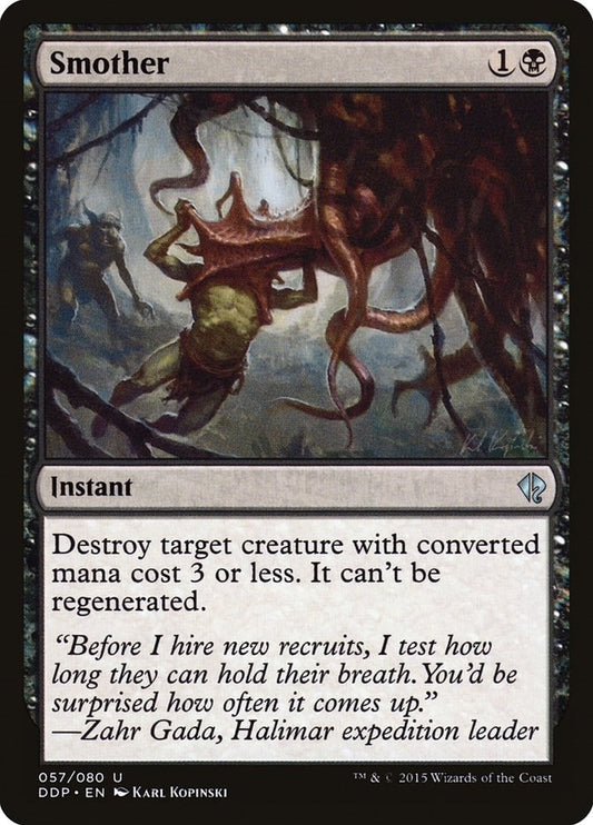 Image for Smother (57) (Duel Decks: Zendikar vs. Eldrazi) - Magic: The Gathering