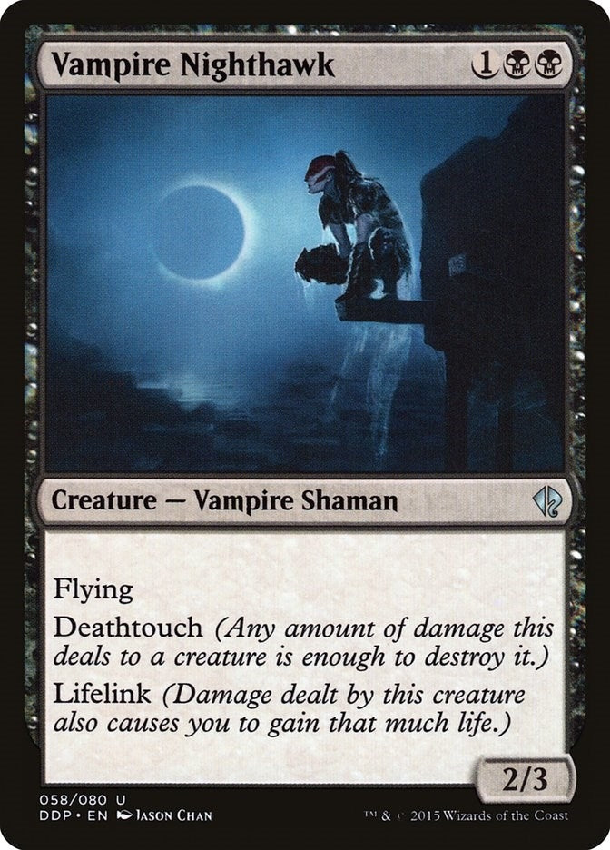 Image for Vampire Nighthawk (58) (Duel Decks: Zendikar vs. Eldrazi) - Magic: The Gathering