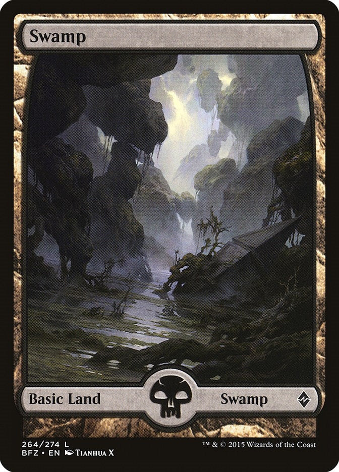 Image for Swamp (264) - Full Art (264) (Battle for Zendikar) - Magic: The Gathering