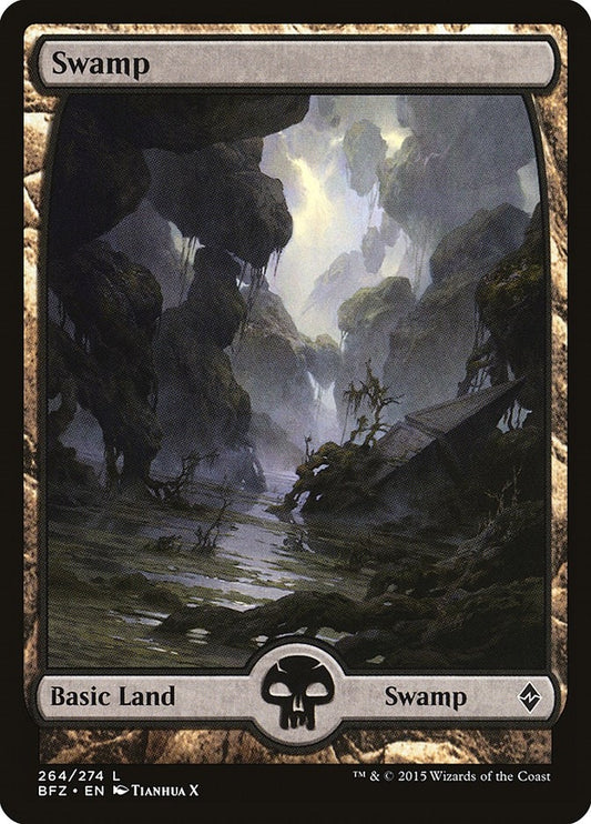 Image for Swamp (264) - Full Art (264) (Battle for Zendikar) - Magic: The Gathering