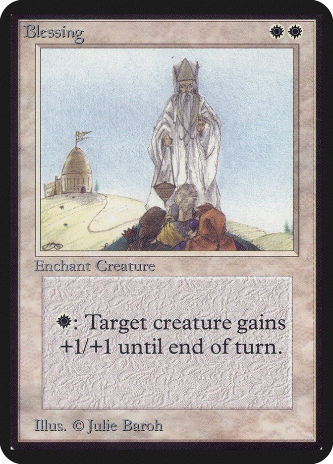 Image for Blessing (Alpha Edition) - Magic: The Gathering