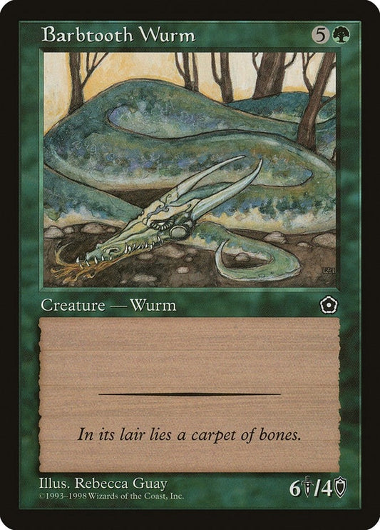 Image for Barbtooth Wurm (Portal Second Age) - Magic: The Gathering