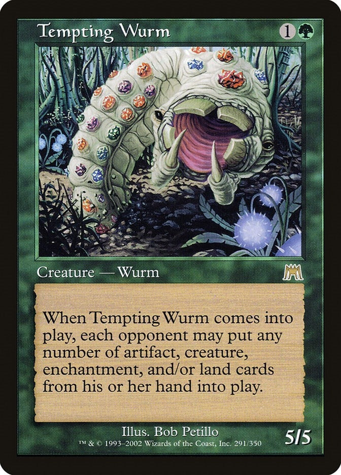 Image for Tempting Wurm (291) (Onslaught) - Magic: The Gathering