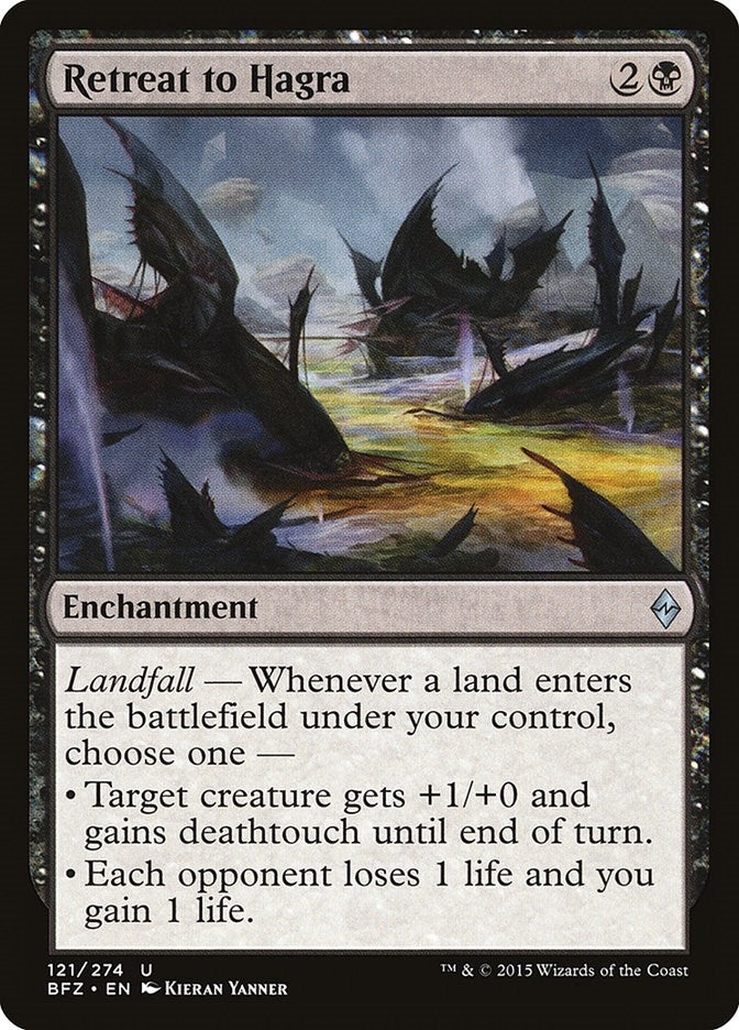 Image for Retreat to Hagra (121) (Battle for Zendikar) - Magic: The Gathering