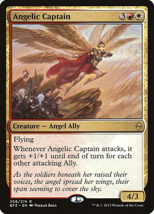 Image for Angelic Captain (208) (Battle for Zendikar) - Magic: The Gathering