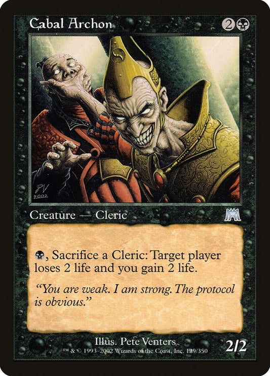 Image for Cabal Archon (129) (Onslaught) - Magic: The Gathering