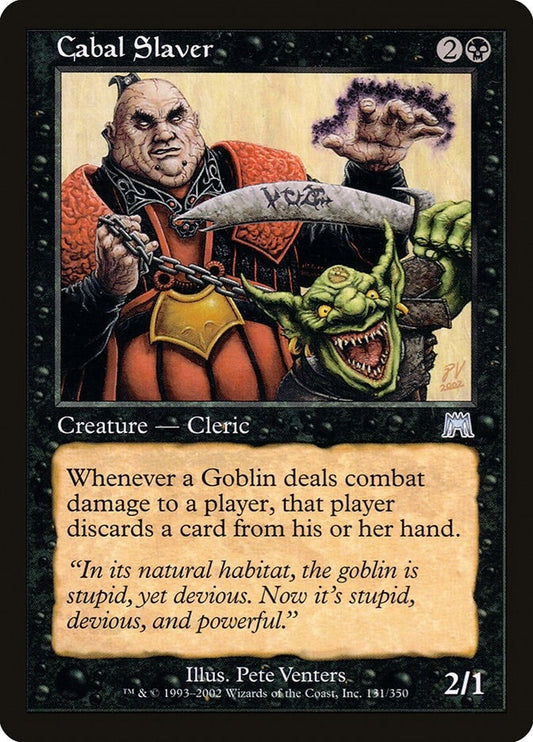 Image for Cabal Slaver (131) (Onslaught) - Magic: The Gathering
